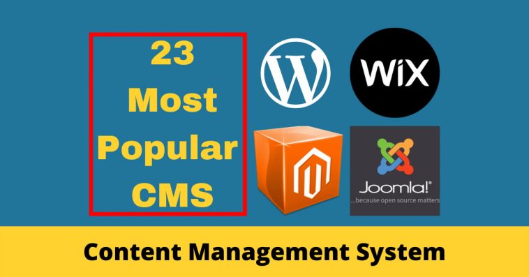 23 Most Popular And Famous CMS - We The Info